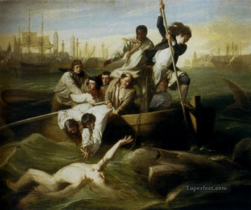  Sin Painting - Brrok Watson And The Shark colonial New England John Singleton Copley
